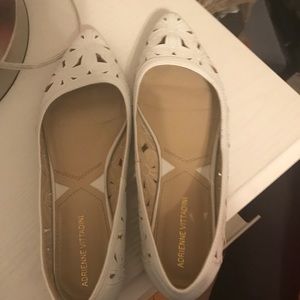 Adrienne Vittadini white summer shoes